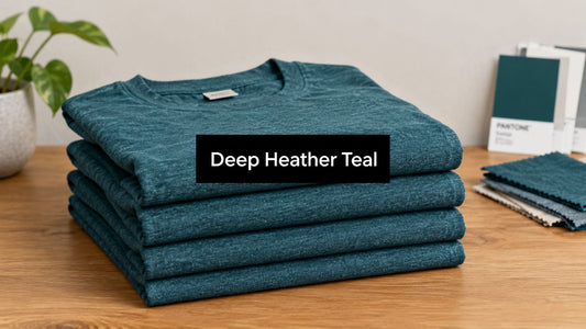 Deep Heather Teal: Color Guide, Values, and DTF Tips