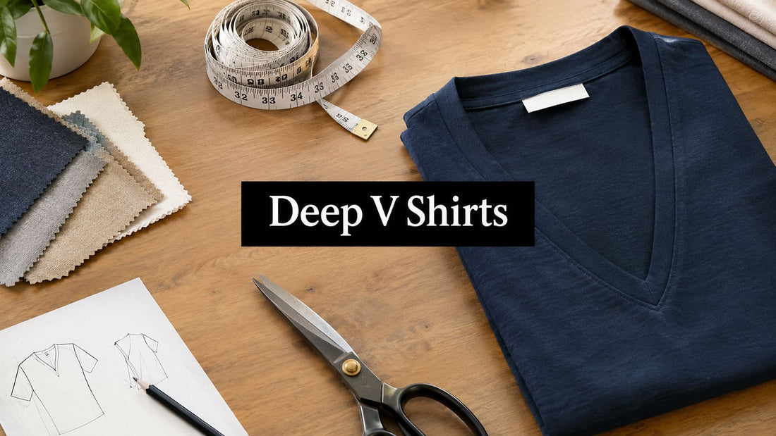 Deep V Neck Shirts Guide for Custom Apparel Pros