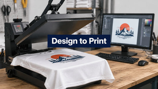 Heat Press Design Workflow from File to Finished Print