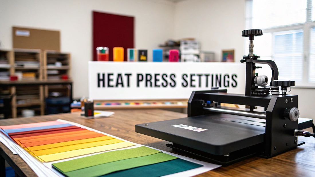A Practical Guide to Heat Press Settings for Perfect Transfers
