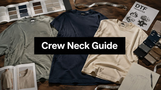 Men Crew Neck Shirts: Styles, Fit, and DTF Printing Guide