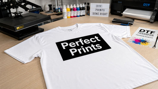 Perfect DTF Prints on White Polyester Shirts
